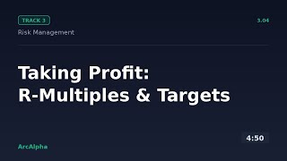 Taking Profit: R-Multiples and Where Targets Sit