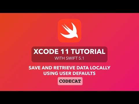 Xcode 11, Swift 5.1 - Save and Retrieve Data Locally Using UserDefaults