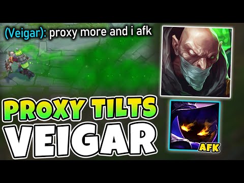 When the double proxy singed makes your team want to AFK... (Veigar RAGED)