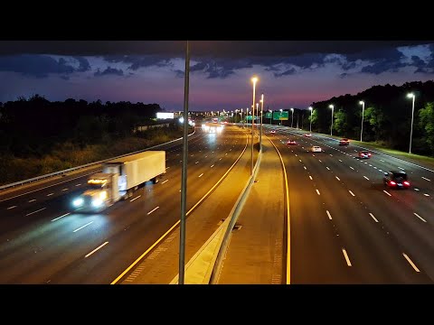 Highway Ambience at Night - Road Traffic Sounds for Sleep | White Noise 10 Hours