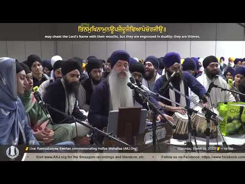 012 Bhai Harpreet Singh Jee Toronto - March 2022 Raensabaayee Keertan Smaagam