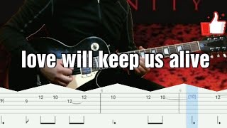 How to play | love will keep us alive-Scorpions(guitar solo with Tab lesson)