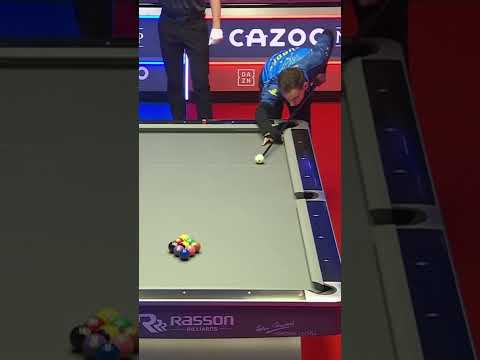 GOLDEN BREAK! Joshua Filler at the Mosconi Cup