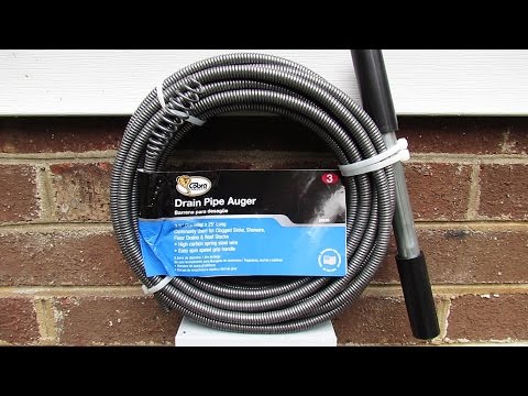 Cobra 3/8" X 25 ft. Drain Pipe Auger - Review & Demonstration (Please read video description below)