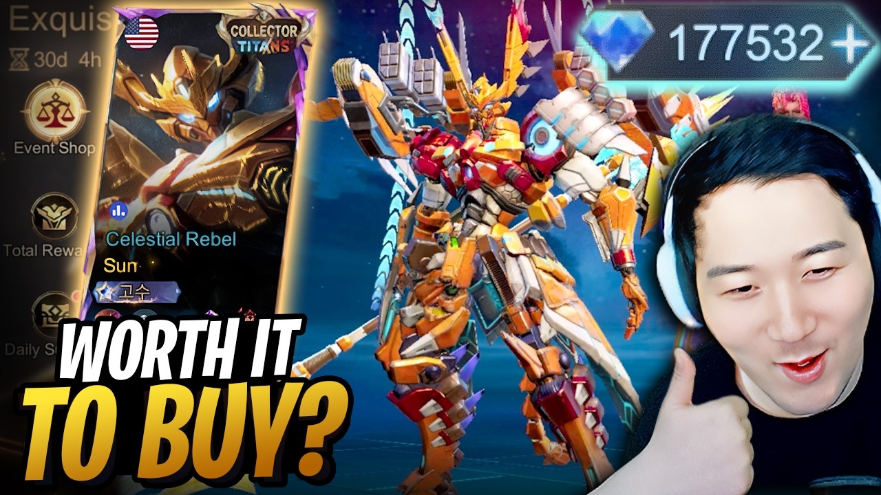Worth it to buy? How much is new Sun Collector Titans skin? | Mobile Legends Celestial Rebel