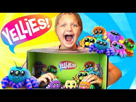 WHAT ARE YELLIES? CREEPY Electronic Spider Toys Surprise For Kids!