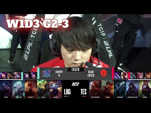 LNG vs TES - Game 3 | Week 1 Day 3 LPL Summer 2023 | LNG Gaming vs Top Esports G3