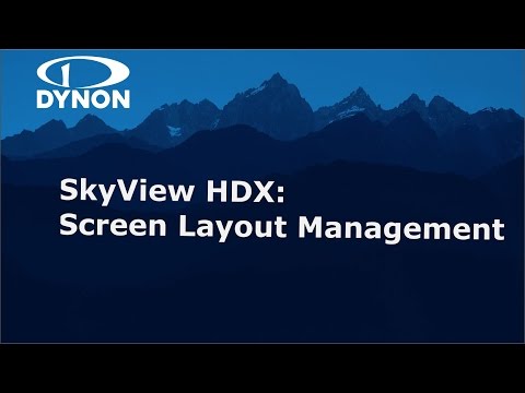 SkyView HDX - Screen Layout Demonstration