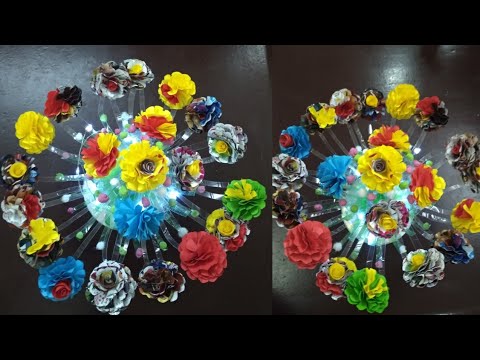 How to make flower vase  using Pepsi bottle || fareeda's lifestyle