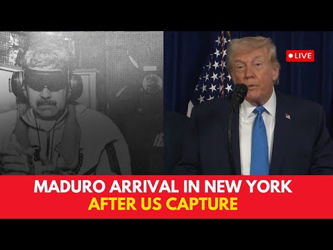 Maduro Arrival LIVE: Plane Expected Near New York | Transport to Brooklyn Detention