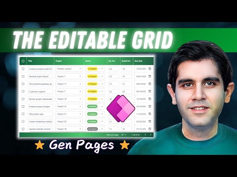 Power Apps: Creating an Excel-Style Editable Grid with Generative Pages Power Apps: Creating an Excel-Style Editable Grid with Generative Pages