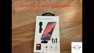 Worth your $$$ ? iOS Wireless Lavalier Microphone