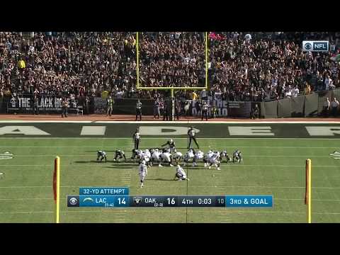 Nick Novak Game Winning Field Goal (Chargers vs Raiders)