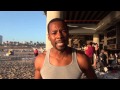Anthony Montgomery star of Star Trek Enterprise doing the ALS Ice Bucket Challenge at Santa Monica B