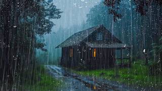 Deep Relaxation ⚡ No Ads | Rainstorm & Thunder Sounds on Tin Roof for Eliminate Insomnia, Study