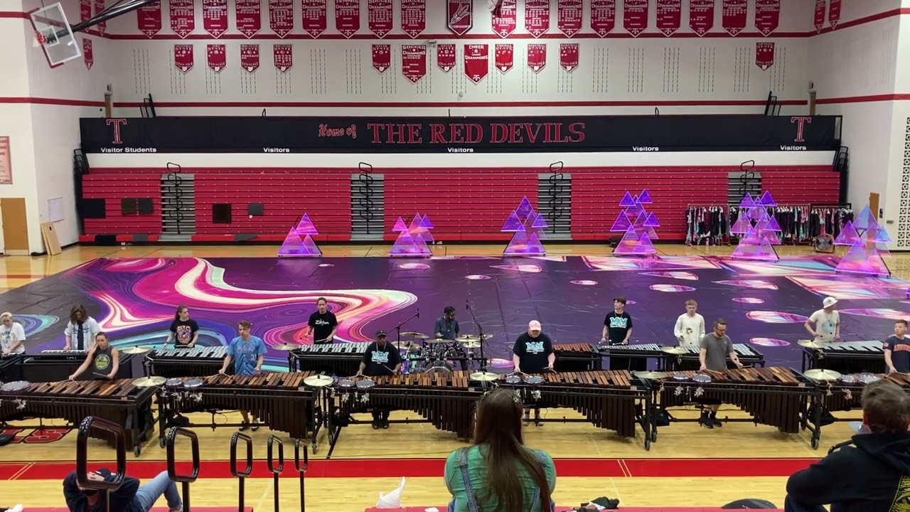 Music City Mystique 2023 Front Ensemble Lot Sequence Finals Morning
