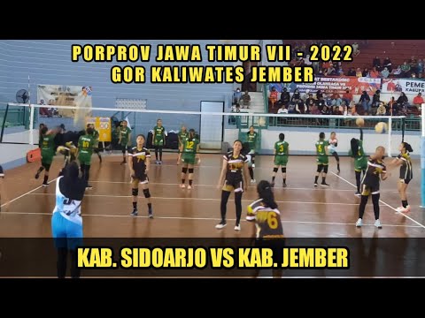 LIVE🔴Putri Kab. Sidoarjo VS Kab. Jember, Porprov Jatim VII - 2022. GOR Kaliwates Jember