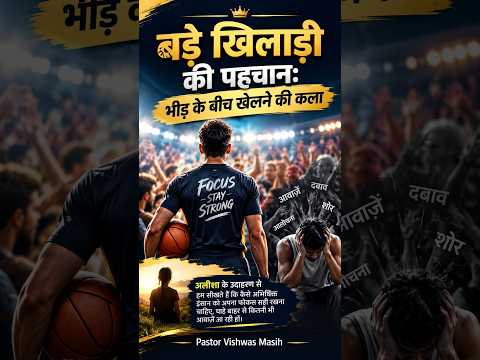 Why the best players ignore crowd? बड़े खिलाड़ी की पहचान 🔥 | भीड़ के बीच भी Focus कैसे रखें? | - LINC Shalom Church Short