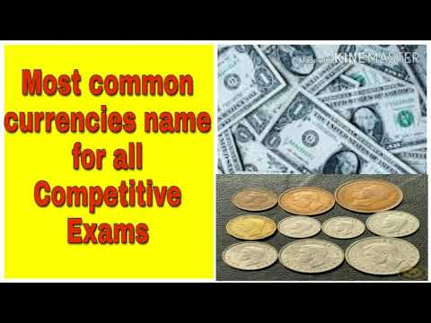 Countries and their Currencies name for RRB,  SSC, IBPS, APSC, UPSC etc | Job Turner