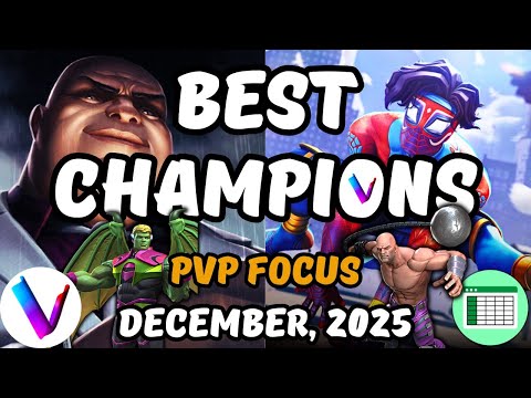 Best Champions Ranked - Vega's Tier List & Spreadsheet - PvP Focus - Kingpin, Abs Man, Hulkling MCoC