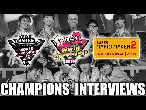 INTERVIEW WITH CHAMPIONS of Nintendo 2019 World Championship Tournaments