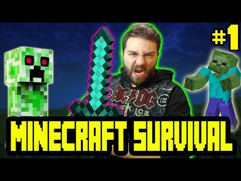 Minecraft Survival Bölüm 1 - Macera Başlıyor [ 1.10.2 ] /w Gitaristv /w T.E.O