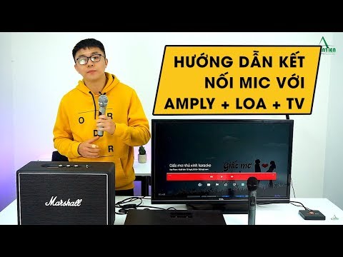 Hướng dẫn kết nối mic karaoke với bộ âm ly cùng dàn loa tại gia !!