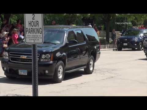 Former President Bill Clinton and Hillary Clinton in Arlington Heights