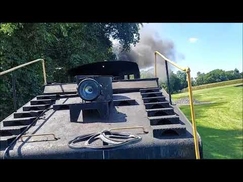 Andrew rides the Williams Grove Railroad, engine 643