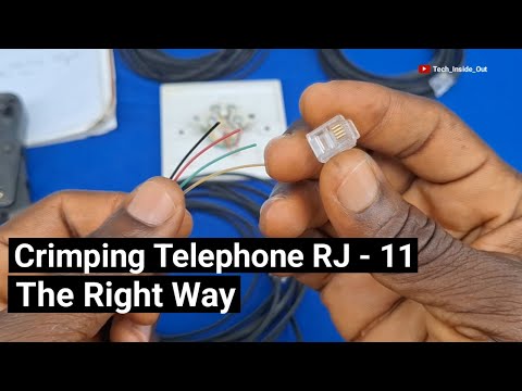 Practical guidelines to crimp telephone rj11 in the right way