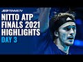 Medvedev Takes On Zverev; Hurkacz Encounters Sinner | Nitto ATP Finals Day 3 Highlights