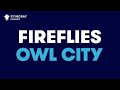 Fireflies in the style of Owl City, karaoke video with ...