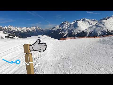 Skiing St Christoph Fun Slope with tunnel near blue 63 | Austria GoPro HD POV | March 2025