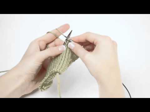 Rechts verschränkte Maschen