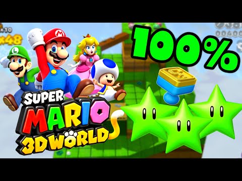 World 1 Bonus 🎪 Super Mario 3D World Switch + Wii U 🎪 All Green Stars + Stamp