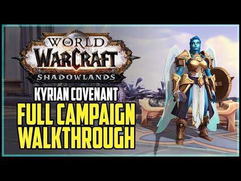 Kyrian Campaign WoW Shadowlands - Full Walkthrough W/O Cutscenes