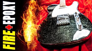 I Built a FIRE and EPOXY Guitar! The FLAMECASTER!
