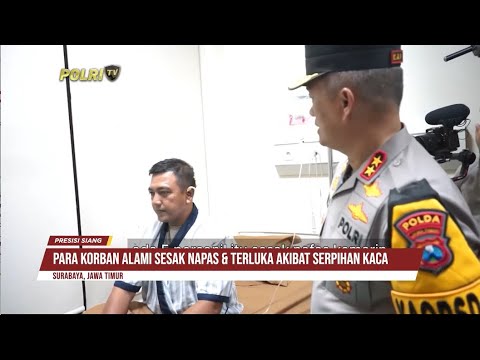 KAPOLDA JATIM DAN DANPAS GEGANA MANES POLRI JENGUK 10 KORBAN LEDAKAN