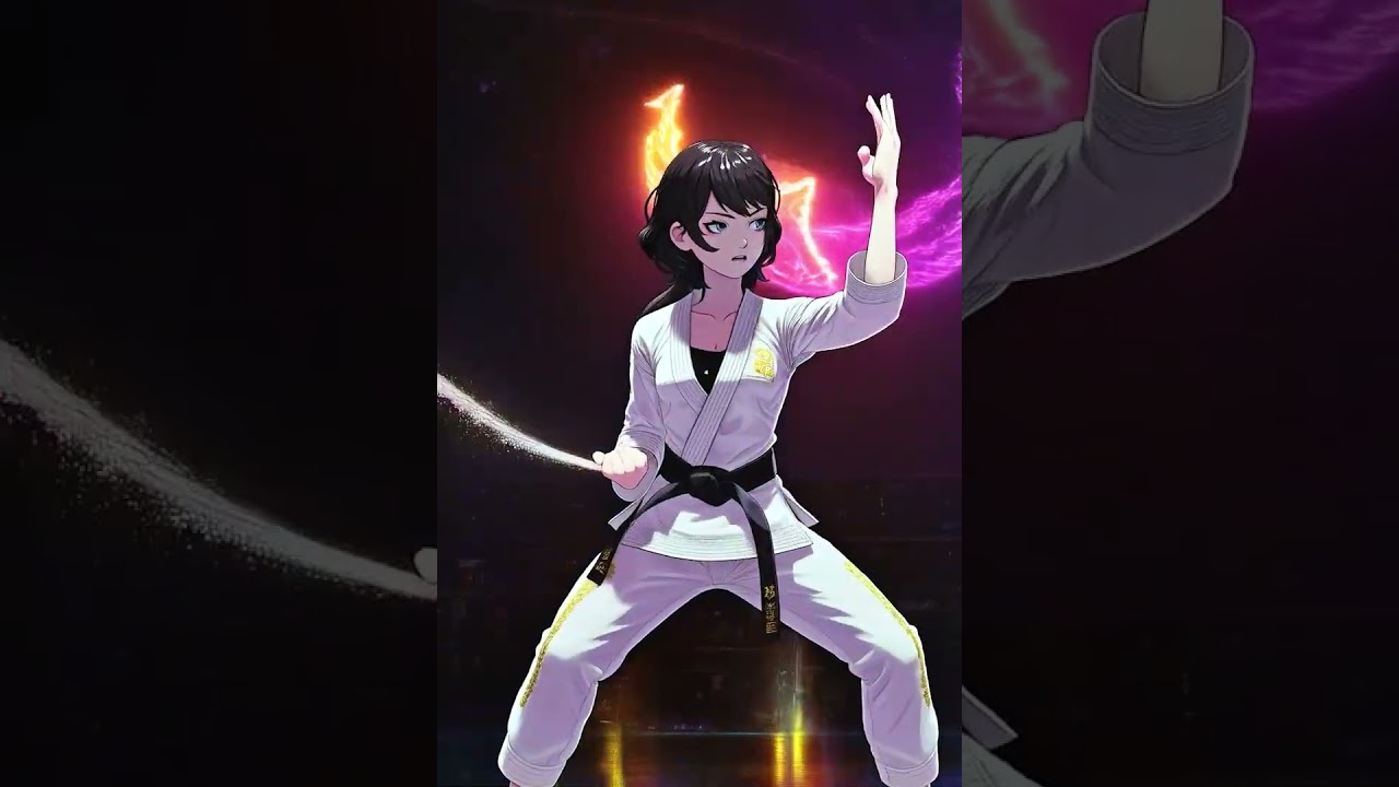 息子の空手の形動画をAIでアニメキャラに反映させてみた