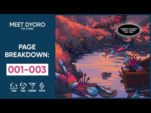 The beginning of Meet Dyoro -  Comic Page Breakdown 001-003