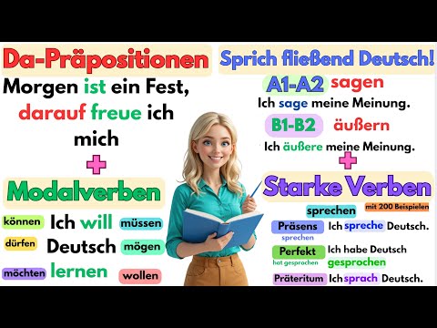 Deutsch wie ein Profi! 200 Verben, Modalverben & Da-Präpositionen 🇩🇪📘