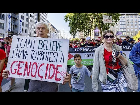 Video Thumbnail: Protesters draw ‘red line’ in Brussels over Gaza war