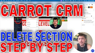 ✅  How To Delete Section From Carrot Web Page🔴
