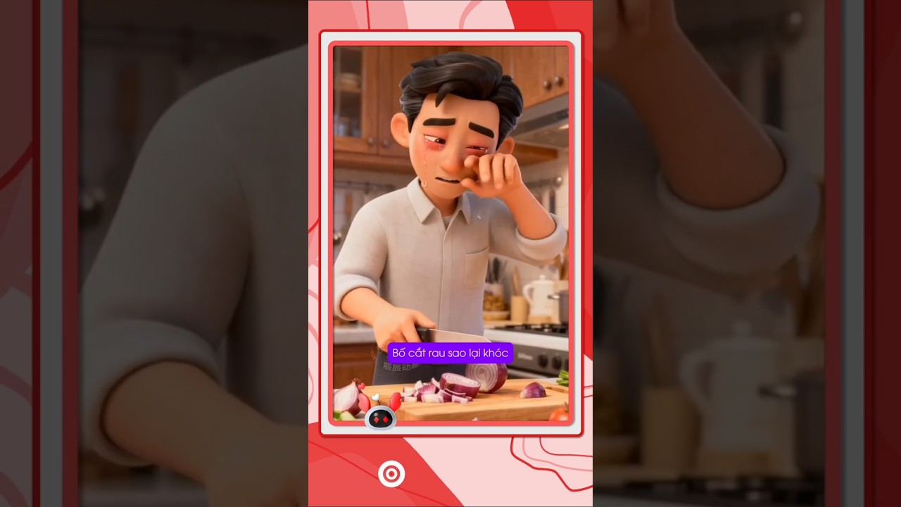 Tại sao bố và mẹ cắt hành đều khóc?