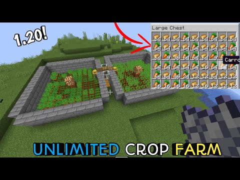 Minecraft Villager AFK Crop Farm 1.20 Tutorial - Potato Wheat Carrot Mcpe And Java