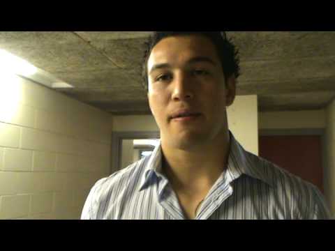 Blues v Crusaders Super 14 2009 Eden Park - One on one with Rene Ranger