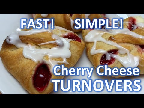 BEST Cherry Cheese Turnovers! Easy Recipe!
