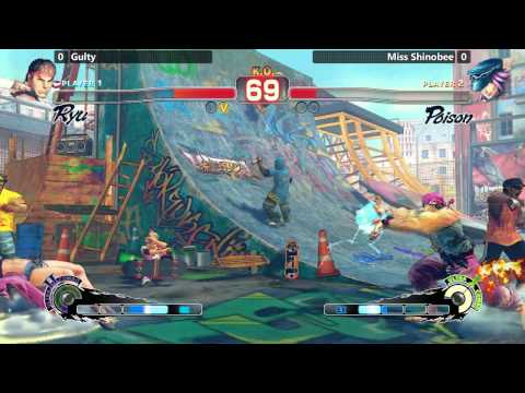 USF4 @ EVO 2015 Red Bull Salty Suite - Gilty vs Miss Shinobee [720p/60fps]