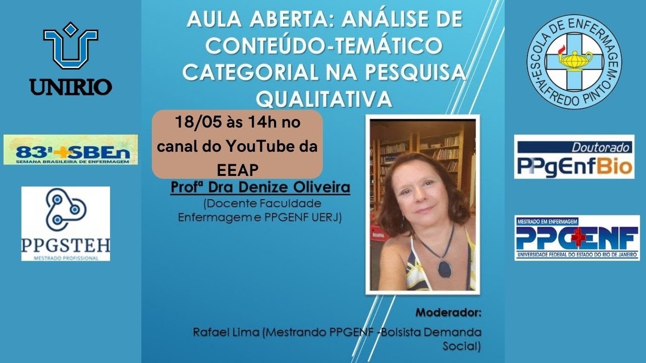 Aula aberta: Análise de conteúdo-temático categorial na pesquisa qualitativa