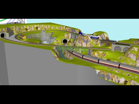 Gleisplan Spur H0 330 * 230 cm U-Form Peco Code 75 ZS_sequ Kopf-Bahnhof